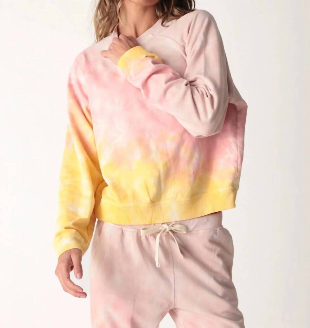NEW ELECTRIC & ROSE ronan pullover sweatshirt in sunrise